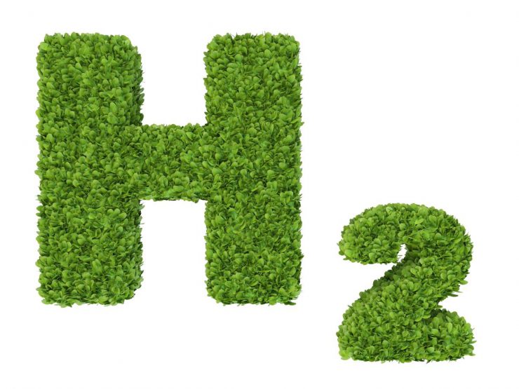 chemical symbol for hydrogen made from grass