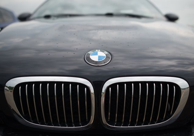 front of a car bonnet