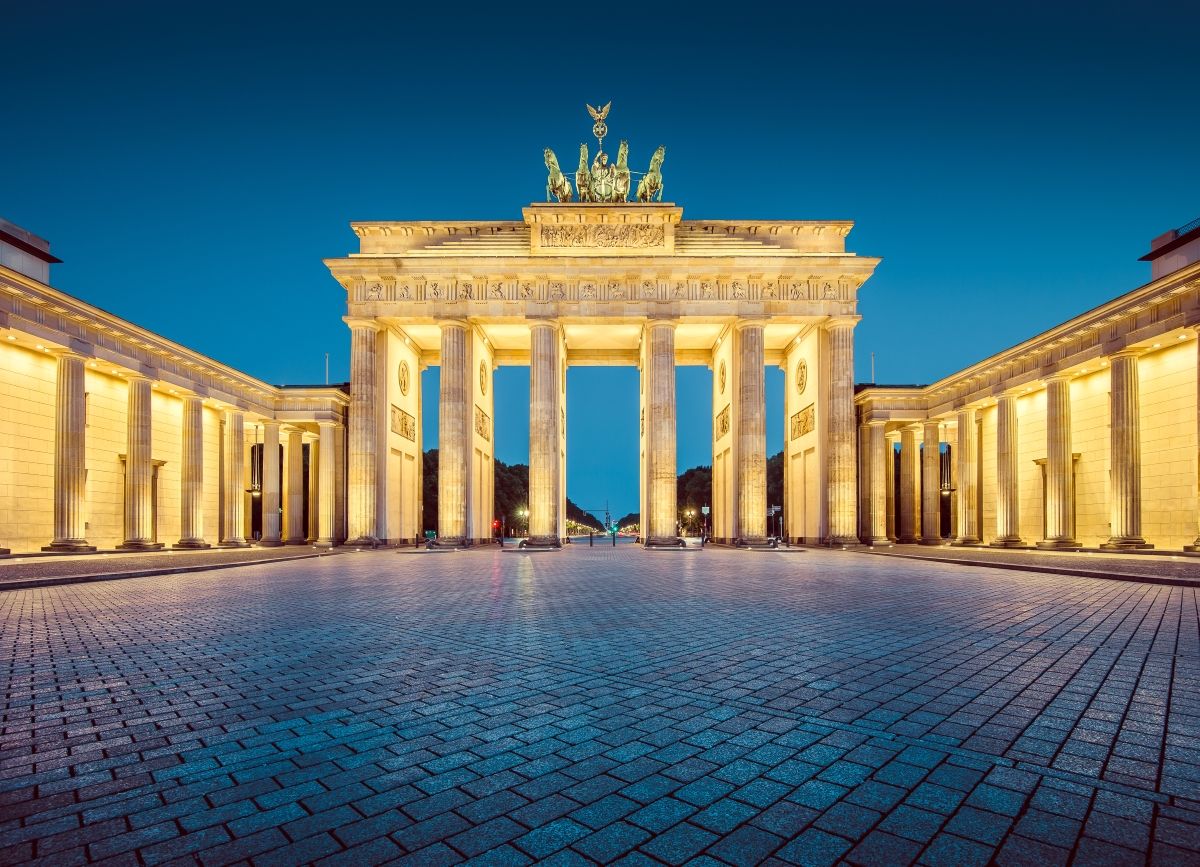 the Brandenburg Gate