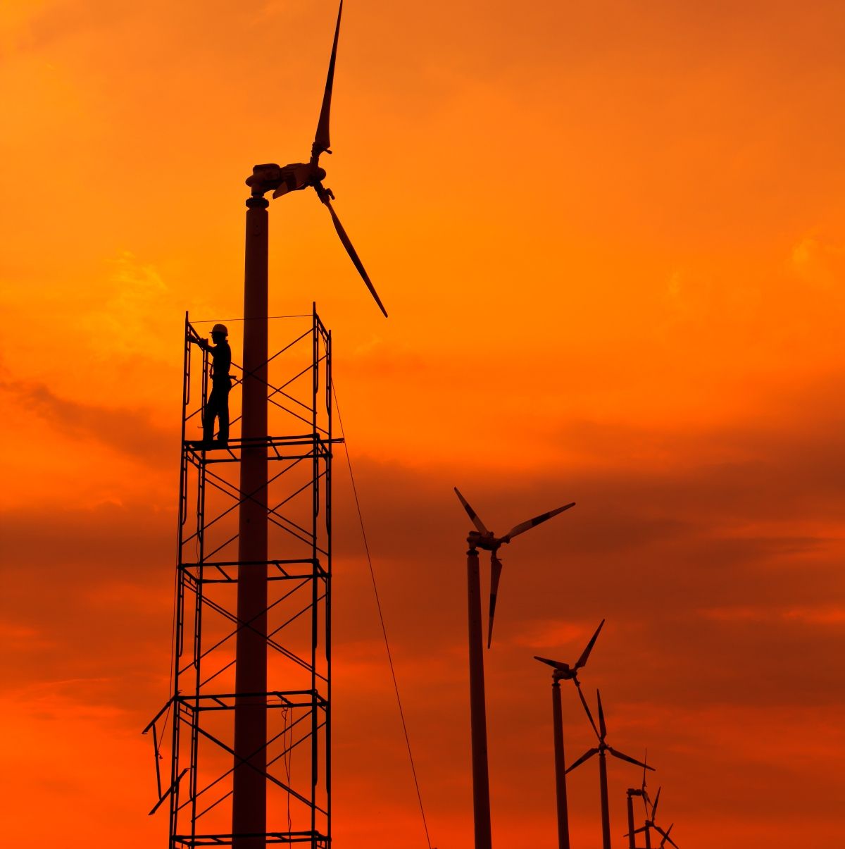 wind turbine scaffolding