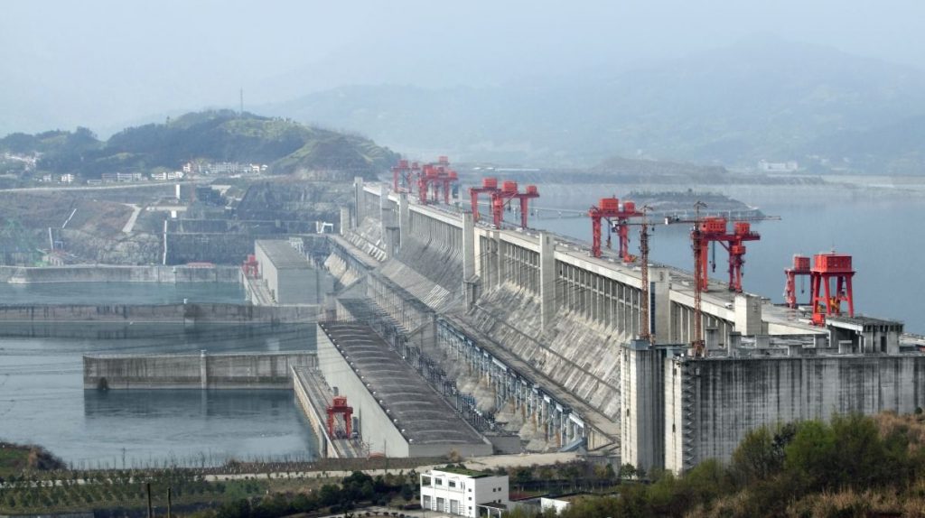 The Yangtze river dam